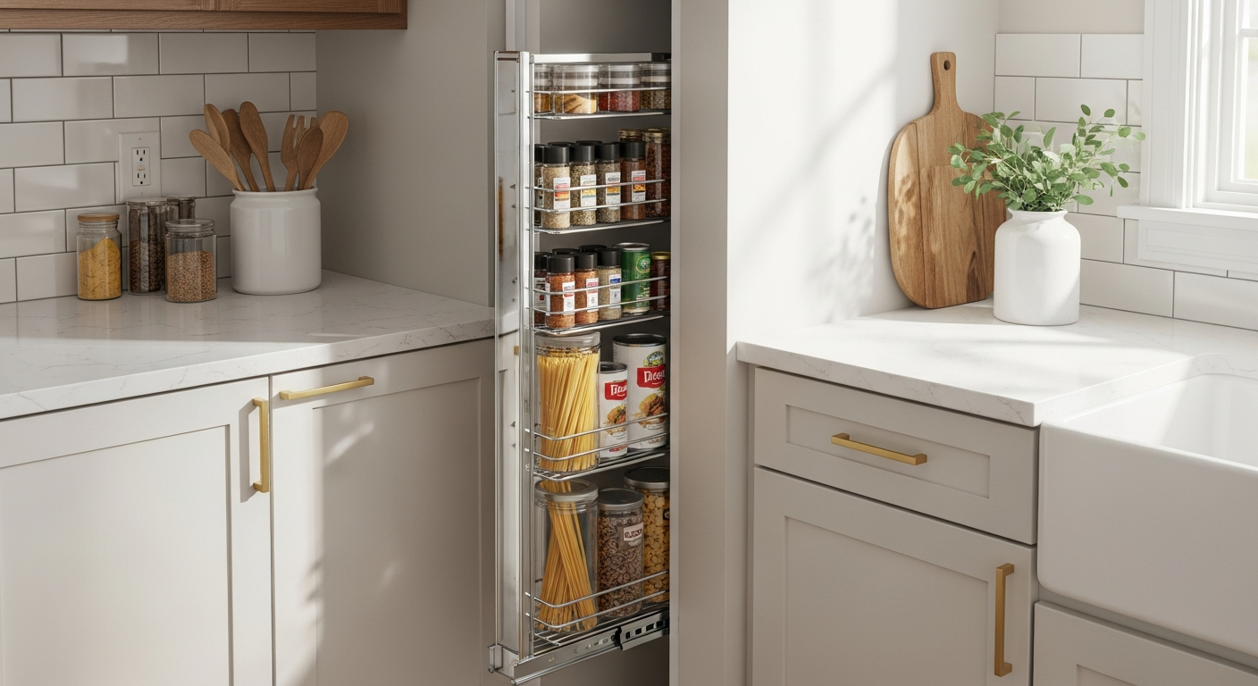 5 Slim Slide-Out Pantry Organizers for Small Kitchens