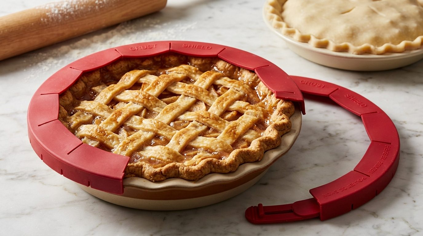 3 Adjustable Pie Crust Shields for Perfect Edges