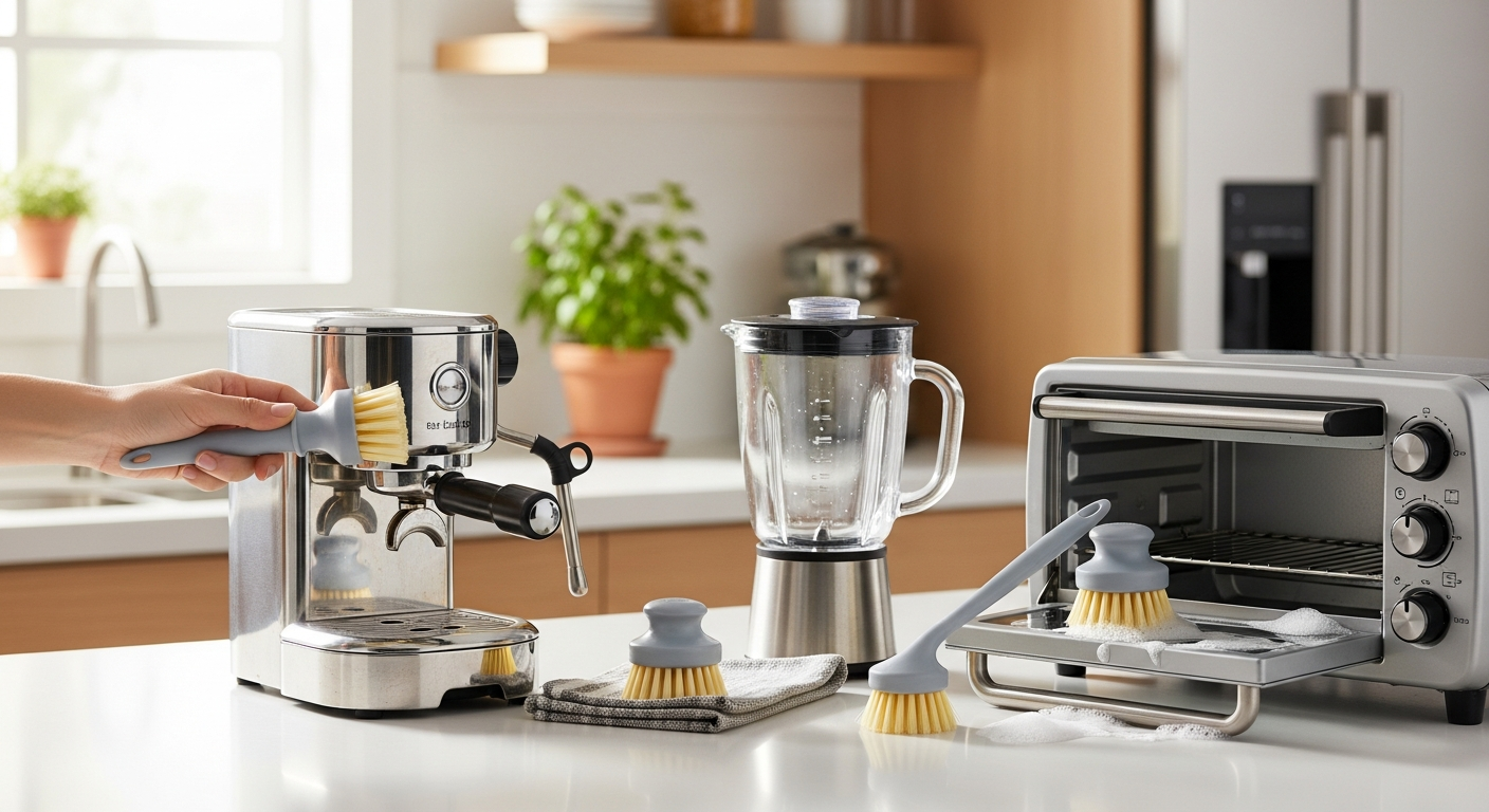 3 Essential Kitchen Appliance Cleaning Brushes for Beginners