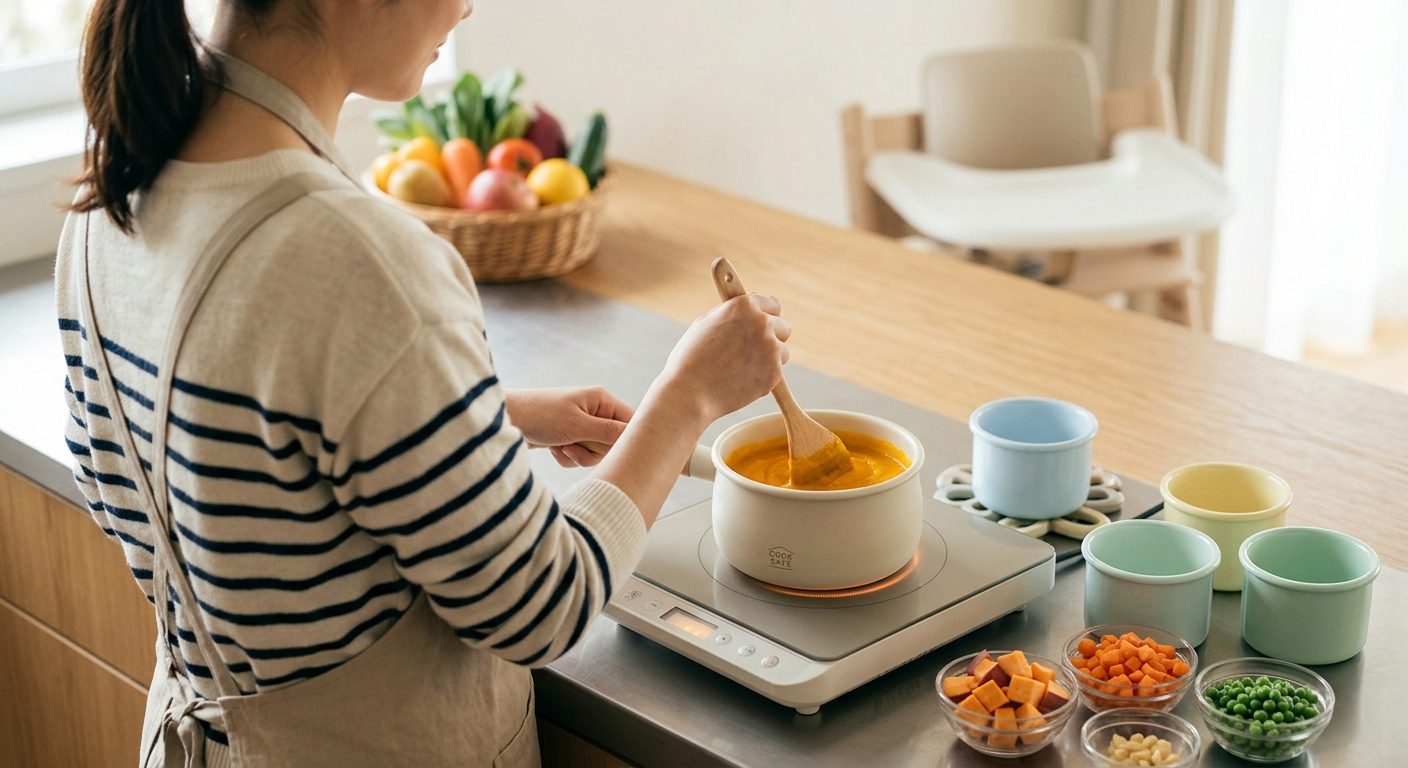 Cook Safe: Mini Non-Toxic Pots for Baby Food Made Easy